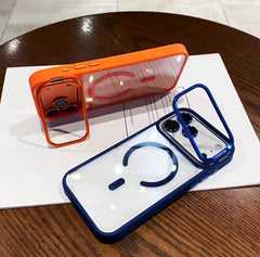 Luxury Clear Magnetic Phone Case Compatible with iPhone 17 Pro Max Shockproof Lens Protection Cover