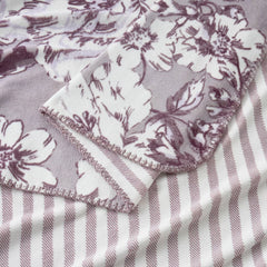 Casual Living Reversible Purple Plush Throw, 127 X 177 Cm