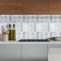 10 Sheets 1mm Thickness Tiles Self Adhesive Wall Tiles, Tile Stickers for Kitchen & Bathroom, Stick on Tiles, Peel and Stick splashback 29cm x 22.9cm