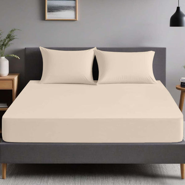 1pc Extra Deep Fitted Sheet, All seasons Bedding Ultra Soft Breathable Microfiber, Wrinkle-Free, Machine Washable, Hotel Quality All Sizes Available