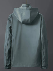 Windproof Detachable Hooded Jacket Korean Style Loose Fashion Handsome Casual Men's Top