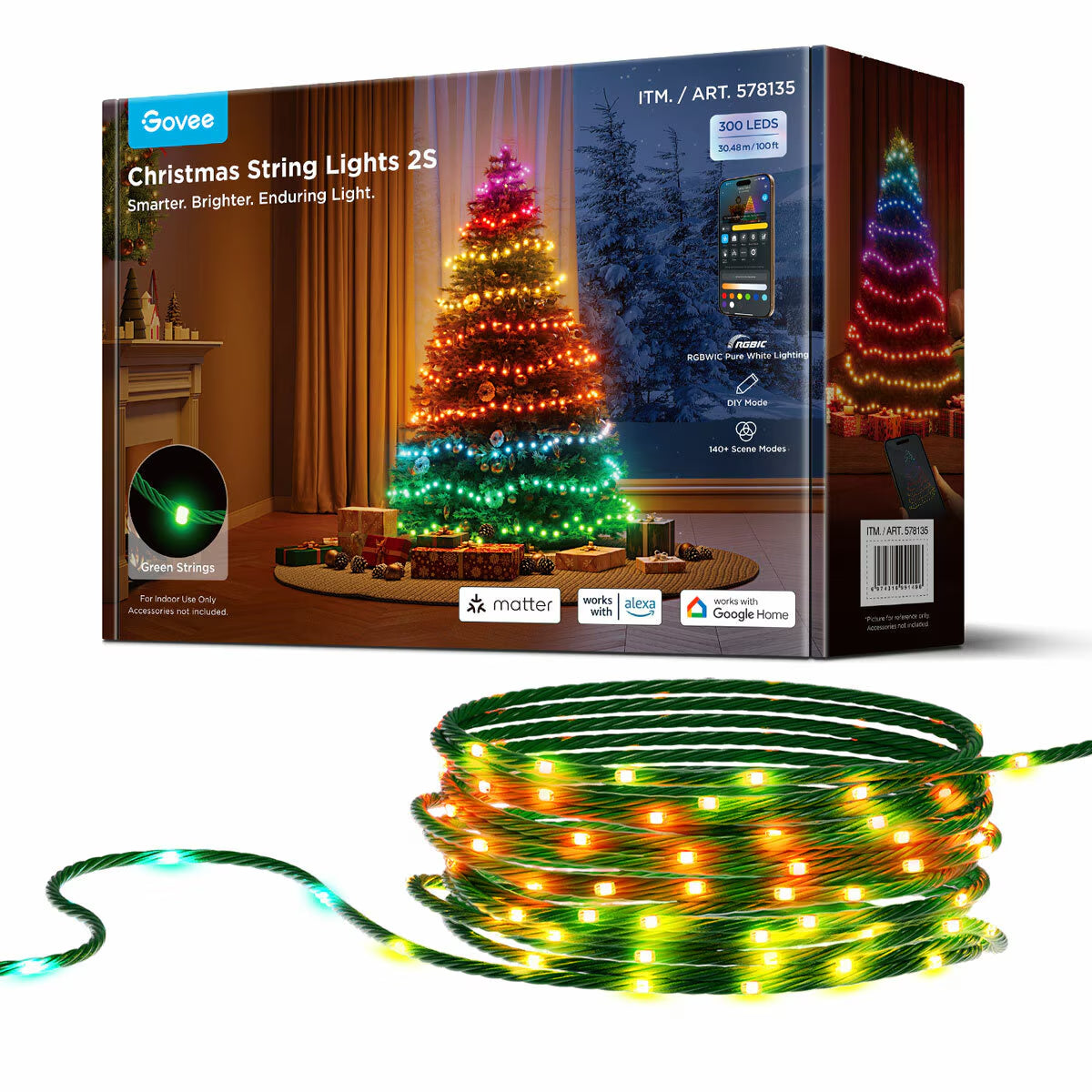30.48M GOVEE Christmas String Lights 2S
