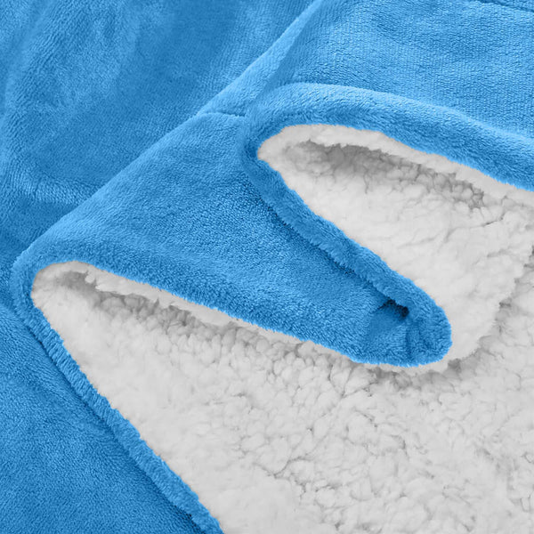 1pc Luxurious Double-Sided Sherpa Throw Blanket – Soft, Warm & Cozy Contemporary Blanket, Machine Washable, Perfect for Couch, Bed, Office & Travel, Ideal Gift