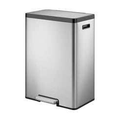 EKO Ecocasa II Recycling Bin 20L+20L in Brushed Steel