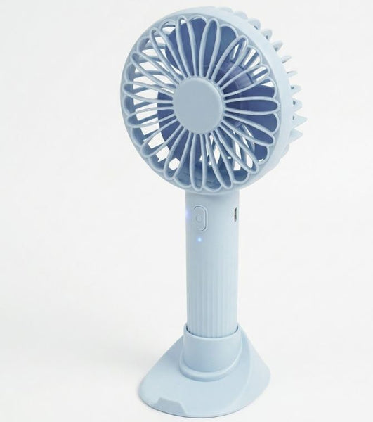 Hand Held Fan Rechargeable Plastic Electric Portable Powerful USB Battery Cooler Cool Summer Fan 3 Speeds