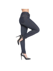 Women’s High-Waisted Stretch Jeans LOOK Jeggings Slim Fit Skinny Denim Trousers – Comfortable, Soft, Pull-On Elastic Waist Pants for Shaping Body Contour, Casual Everyday Wear, Lightweight, Breathable, Stretchy Jean Leggings, Fashion Essentials, Slimming