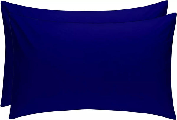 Pack of 2 Softtouch Ultra-Fine Pillowcases, 200Tc Pure 100% Polycotton Envelope Closure Pillow Covers, Available in a Variety of Colors, Fade-Resistant Fabric Bedding, Suitable for Various Style Settings, Machine Washable.