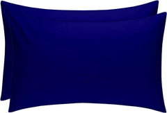 Pack of 2 Softtouch Ultra-Fine Pillowcases, 200Tc Pure 100% Polycotton Envelope Closure Pillow Covers, Available in a Variety of Colors, Fade-Resistant Fabric Bedding, Suitable for Various Style Settings, Machine Washable.