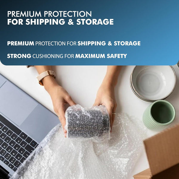 Bubble Roll Wrap 500mm x 100m, Large Protective Packaging Wrap for Moving, Shipping & Storage