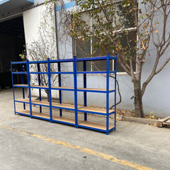New Style Heavy Duty Garage Shelving Unit - Adjustable Shelf Unit Racking with 5 MDF Shelves, Ideal for Garage, Shed, Warehouse Storage 190KG UDL Per Shelf 680* 270 *1450 (mm), Storage Racking Shelves For Garage Warehouse Shed Kitchen