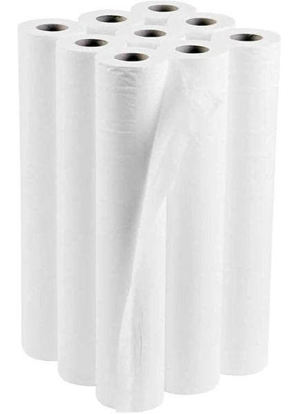 9x Rolls Hygiene Couch Rolls Salon Barbers Strong Paper Laminated Embossed Paper Tissue Disposable 2 Ply 20