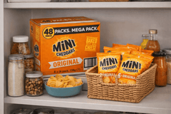 Jacob'S Mini Cheddar'S Original, with Real Cheese Snack Biscuits Crackers 8 x 6 Pack of 138g Each
