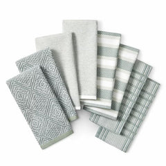 Town & Country Organic Kitchen Towels 8 Pack, in 4 Designs