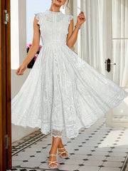 New Elegant Lace Flared Dress for Women