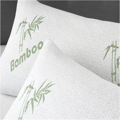 Memory Foam Bamboo Pillow Premium Firm Neck Support and Foam Orthopaedic Hypoallergenic Shredded Bed Pillow PACK OF 1 AND 2 BAMBOO PILLOW.