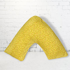 Printed V Pillow Cases Covers Easy Care Head Back Neck Maternity Support74x34cm