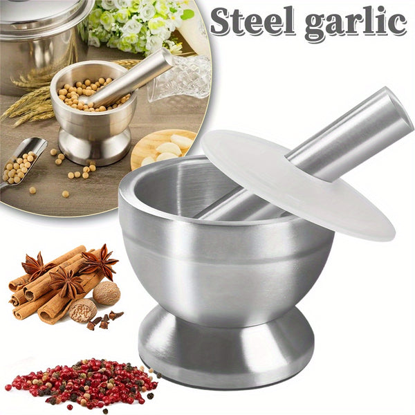 Garlic Cooking Tools, Garlic Press, Garlic Tamper, Small Stainless Steel Garlic Tamper
