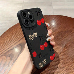 Phone Case - Cherry-Themed Creative Protective Phone Case Designed for Various for Apple for Iphone, Including 11 Through 17 Plus, Pro, Max, X, Xr, Xs Max, 7 Plus, And 8 Plus. Ideal for Gifting to Loved Ones And Couples for Everyday Use