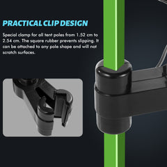 Portable Clip-on Fan, Rotatable Silent Clip-on Fan, Adjustable Angle, Compact and Portable Design, Suitable for Home Offices, Greenhouses and Growing Sheds.