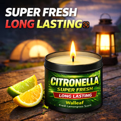 1/4/6pcs Outdoor Citronella (Lemongrass) Scented Candle, Long Lasting Fresh Aroma, Summer Garden Patio Balcony Deck Camping Candle, Black Tin Outdoor Fragrance Candle, Gift for Friends Family Housewarming Evening Use