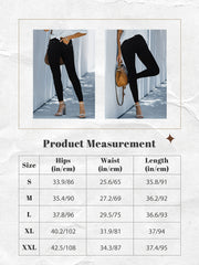 CY038 - Women's High-Waisted Stretch Street Style Solid Color Slim-Fit Fashion Metal Button Detail Casual Jeans