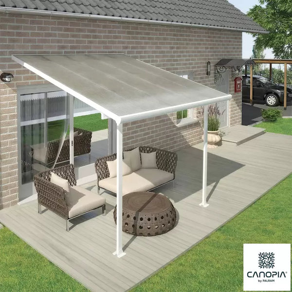 Palram Canopia Feria 3 Veranda Patio Cover in White, 3 X 3.05M