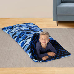 Ashford Home Faux Fur Slumber Bag Blanket in 4 Designs, 137 X 142 Cm