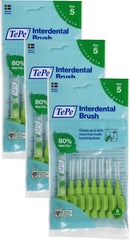 Tepe Interdental Brush, Original, Yellow, 0.7Mm/Iso 4, 8Pcs, Efficient Cleaning between Teeth, Plaque Remover and Dental Flosser for Small Gaps