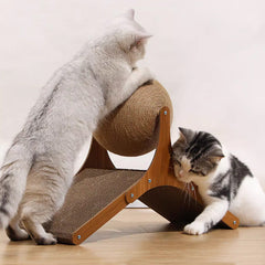 Cat Scratcher, Scratch-Proof Sisal Post | Stylish Vertical Cat Scratching Post with Cat Scratcher Ball, Durrable Thickened Cat Scratching Post for Indoor Cats