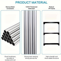 1pc, Small Shoe Rack, Stackable Shoe Rack 3 Tier, Footware Storage, Lightweight Shoe Rack Storage Organizer, Sturdy Narrow Shoe Shelf For Closet Entryway Hallway