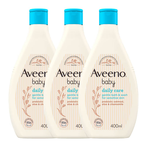 Aveeno Baby Hair & Body Wash, 3 X 400Ml