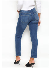 MYT Womens Jeans Ladies High Waist Cotton Mom Relaxed Fit Stretch Denim Pants Waist Size UK 10-22