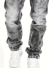 American Snowflake Jeans, Fashionable and Versatile Straight-Leg Pants