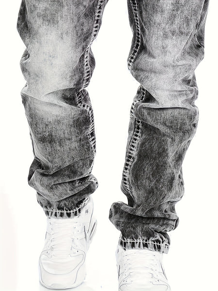 American Snowflake Jeans, Fashionable and Versatile Straight-Leg Pants