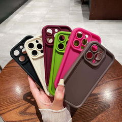 Case For iphone 17 16 15 14 13 12 11 X XR Pro Max Black Shockproof Cover