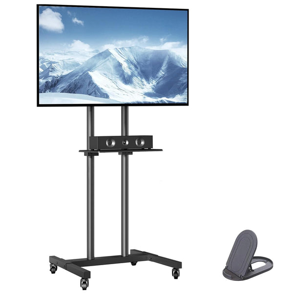 Mobile Floor Stand TV Mount Bracket Stand Trolley Cart for 32-85 inch TV