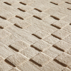 Concept Looms Priory Taupe Squares Rug in 4 Sizes