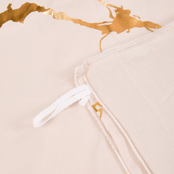 Solid Color Bronzing Stone Pattern Creative Fashion Design Bed Three-piece Set with 2 Pillowcases and 1 Duvet Cover, Soft and Comfortable, Suitable for Bedding in All Seasons, Camel, 135*200cm / 200*200cm / 220*230cm / 230*260cm