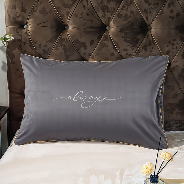 3PCS Luxury Embroidered Summer Bedding Set, Air-Conditioning Thin Quilt Set, Washed Twill Lightweight & Soft Breathable for Hot Sleepers, Machine Washable, Comtemporary Style 100% Polyester (1 Duvet + 2 Pillowcases, Without Pillow Inserts)