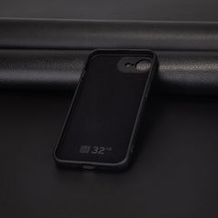 32nd Liquid Silicone Case Cover for iPhone 16e (2025) With 2 X Tempered Glass Screen Protectors, Slim and Durable Protective Case - Black