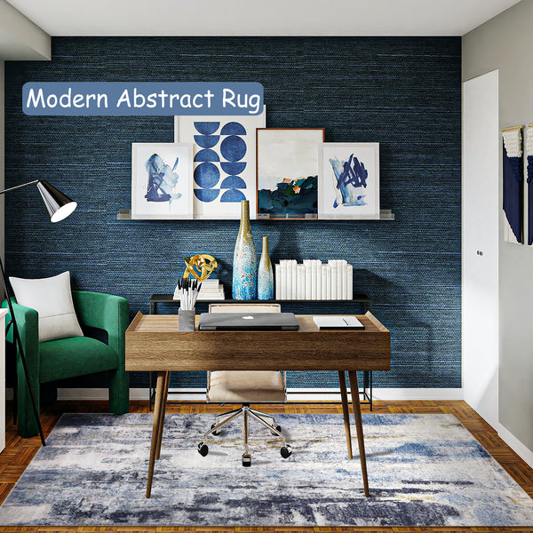 1pc Area Rug Modern Abstract Living Room Boho Art Bedroom Dining Room Nursery Lounge Home Office Grey/ , Home Practical Carpet Round and Rectangular