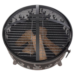 Redfire Blazer Wood Burning Fire Pit + BBQ Grill