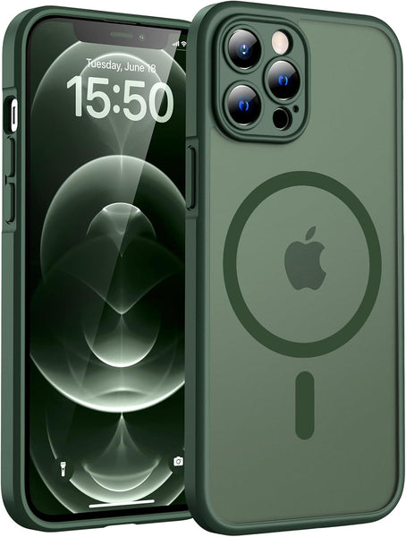 TOCOL Magnetic for Iphone 17 Pro Max Case 6.9-Inch, Compatible with Magsafe, Full Camera Protection, Built-In Magnetic Ring, Drop Protection Shockproof Translucent Matte Phone Cover