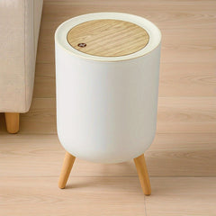 360x220mm 9L Trash Bin Bathroom Bins Garbage Bin with Press top Lid Nordic Modern Waste Bin Modern Waste Bin with Legs for Kitchen Bathroom Bedroom Office Outdoor Dog Proof