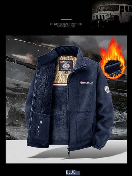 [Shule Water OBM] Easter New Product Launch, New Autumn Winter Fleece-Lined Thickened Jacket, Fashionable Fleece Fabric, Graphene Lining, Casual Trendy Versatile, First Choice for Autumn Winter