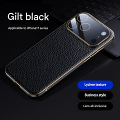 Phone Case - Light Luxury Business Phone Case for Iphone 17Promax Ultra Thin Anti Drop Mens Protective Cover