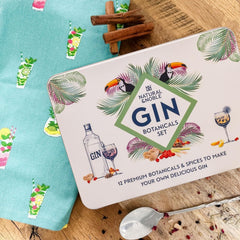 Gin Botanicals and Infusions Gift Kit. Set of 12 Finest Botanicals and Spices for Gin.