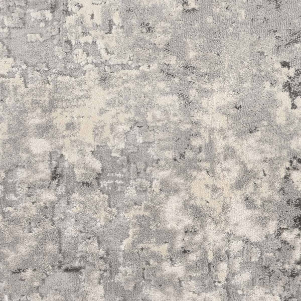 Rustic Textures Mottled Grey Runner, 66 X 236 Cm