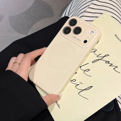 Phone Case - A Premium Minimalist Orange Magnetic Phone Case with Lens Protection, Fingerprint Resistance, And Wireless Charging Support, Designed for The for Iphone 17/16/15/14/13 Pro Max/Plus. This Stylish Business Phone Protector Features Precise
