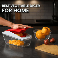 AEX 4-in-1 Manual Vegetable Chopper | Onion Dicer & Slicer | UK Kitchen Gadget | Time-Saving Meal Prep Tool